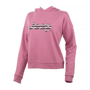 Кофта JEEP HOODED CROPPED SWEATSHIRT Striped Print O102609-P490