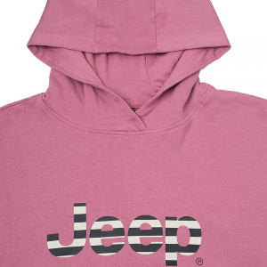 Кофта JEEP HOODED CROPPED SWEATSHIRT Striped Print O102609-P490