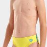 Плавки для хлопчиків Arena SWIM BRIEFS SOLID жовтий, бірюзовий 128 см (008371-380) 008371-380