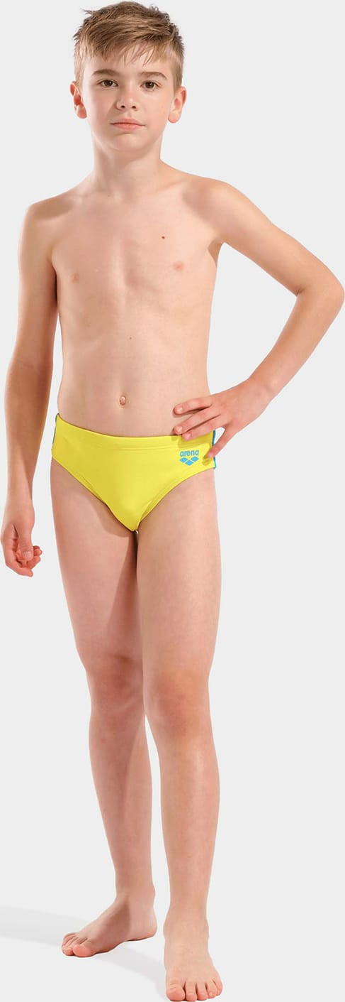 Плавки для хлопчиків Arena SWIM BRIEFS SOLID жовтий, бірюзовий 128 см (008371-380) 008371-380