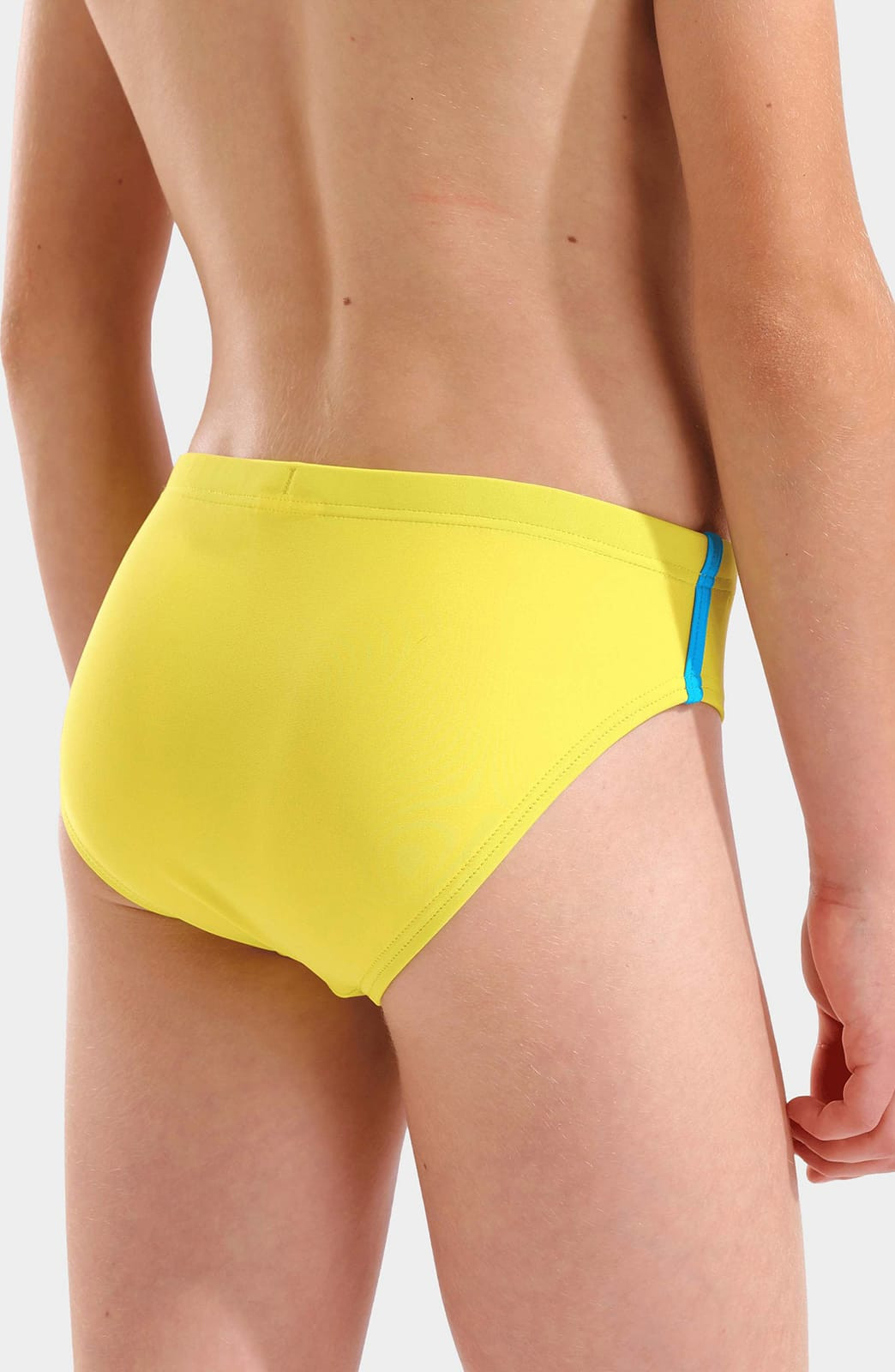 Плавки для хлопчиків Arena SWIM BRIEFS SOLID жовтий, бірюзовий 128 см (008371-380) 008371-380
