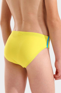 Плавки для хлопчиків Arena SWIM BRIEFS SOLID жовтий, бірюзовий 128 см (008371-380) 008371-380