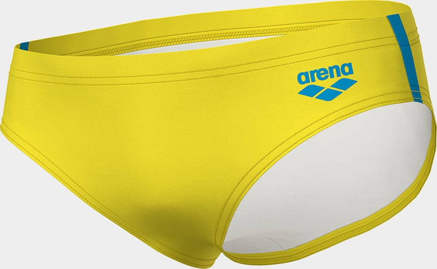 Плавки для хлопчиків Arena SWIM BRIEFS SOLID жовтий, бірюзовий 128 см (008371-380) 008371-380