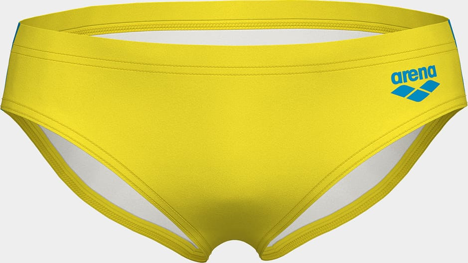 Плавки для хлопчиків Arena SWIM BRIEFS SOLID жовтий, бірюзовий 128 см (008371-380) 008371-380