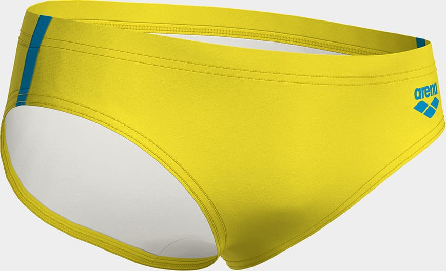 Плавки для хлопчиків Arena SWIM BRIEFS SOLID жовтий, бірюзовий 128 см (008371-380) 008371-380