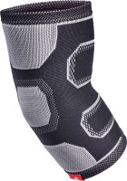 Фіксатор ліктя Adidas Elbow Support чорний, сірий S (ADSU-12531BK-NL) ADSU-12531BK-NL