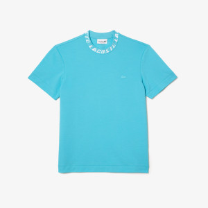 Футболка Lacoste Men's Regular Fit Branded blue tee TH9687 51 SPI