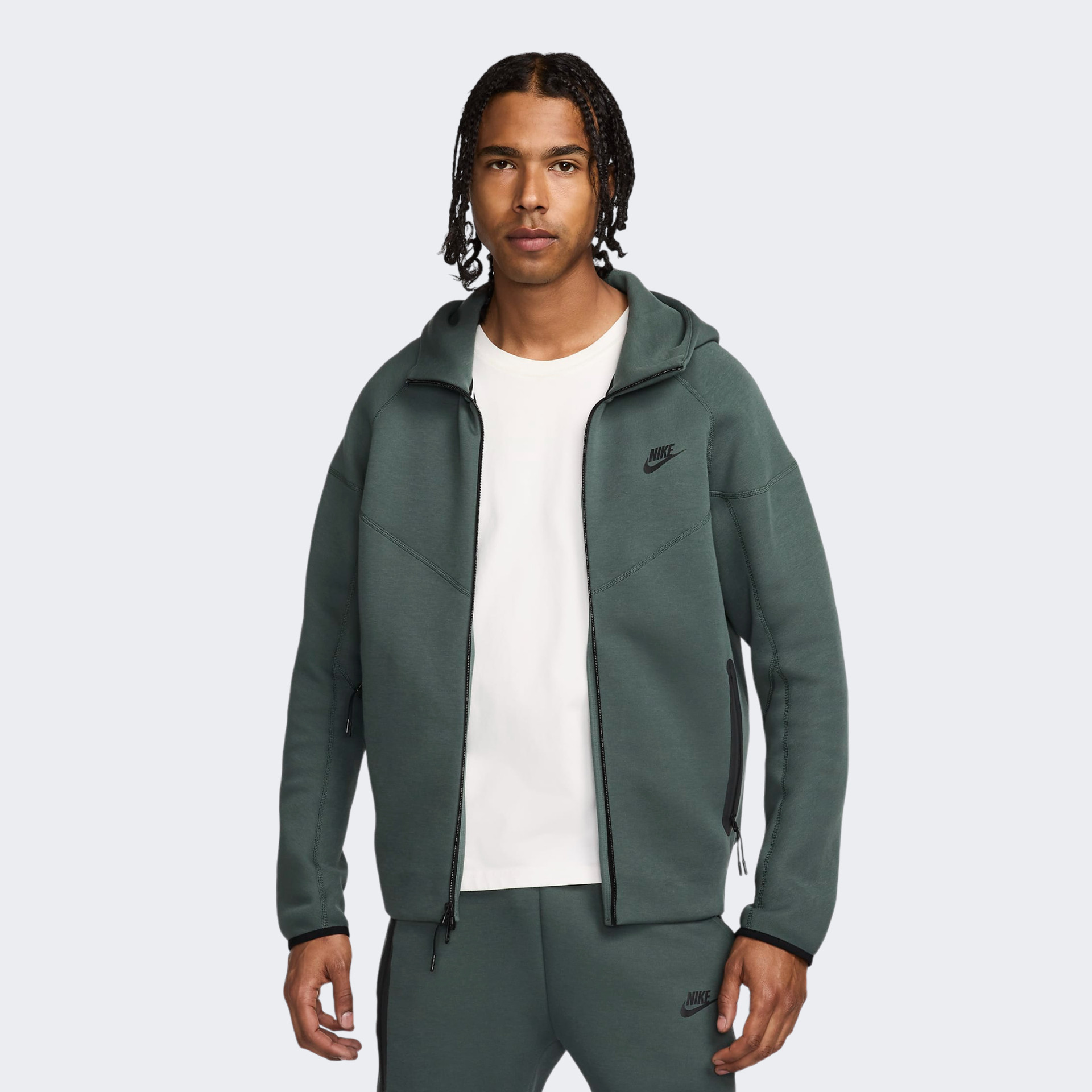 Толстовка Nike Sportswear Tech Fleece Windrunner Green FB7921-338