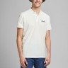 Поло JORTONS POLO SS SN 12186778 Cloud Dancer Jack&Jones L Білий 12186778CLOUDDANCER