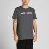 Футболка JJECORP LOGO TEE SS CREW NECK NOOS 12137126-Asphalt-Detail:SLIM FIT Jack&Jones L Темно-сіри 12137126-ASPHALT-DETAIL:S