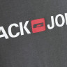 Футболка JJECORP LOGO TEE SS CREW NECK NOOS 12137126-Asphalt-Detail:SLIM FIT Jack&Jones L Темно-сіри 12137126-ASPHALT-DETAIL:S