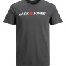 Футболка JJECORP LOGO TEE SS CREW NECK NOOS 12137126-Asphalt-Detail:SLIM FIT Jack&Jones L Темно-сіри 12137126-ASPHALT-DETAIL:S