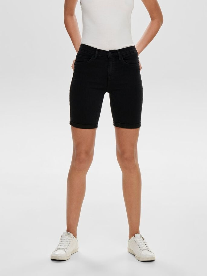 Шорти ONLRAIN LIFE MID LONG SHORTS NOOS 15176847 Black ONLY L Чорний 15176847Black