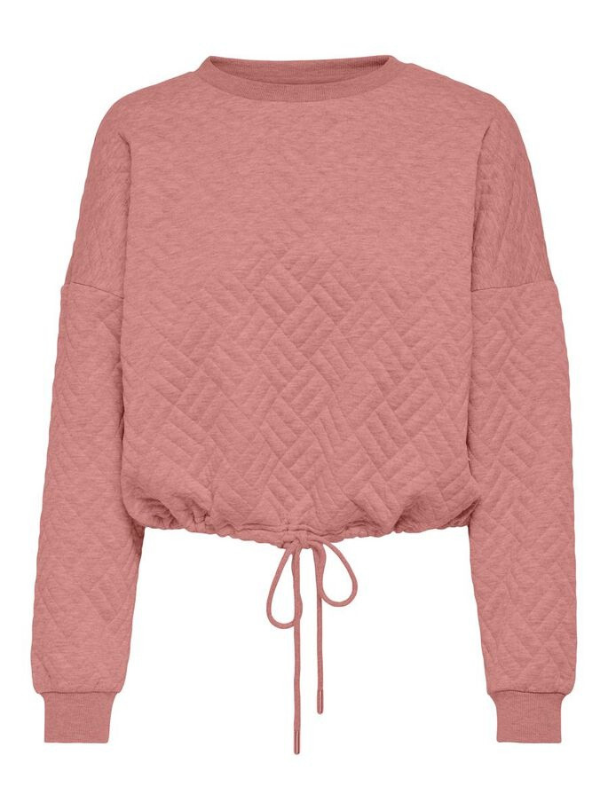 Толстовка ONLSQUARE L/S STRING O-NECK CC SWT 15234269-Ash Rose ONLY L Розовий 15234269-Ash Rose