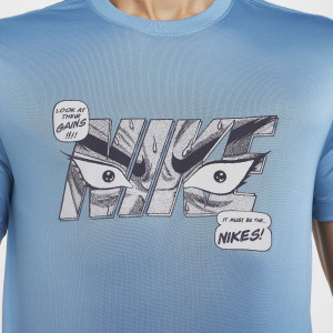 Футболка чоловіча Nike Df Ss Rlgd Iykyk Light Blue HF6144-429