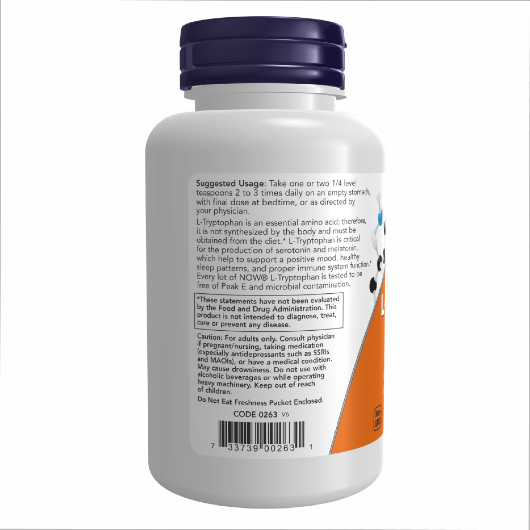 Порошок L-Tryptophan Powder - 2oz (57g) 2022-10-0775