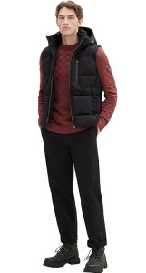 Жилетка 1037355-29999 Tom Tailor M Чорний 1037355-29999