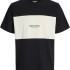 Футболка Jack & Jones JORVESTERBRO BLOCK TEE SS CREW STYD AW25 12277742-BlackWhite Antiq