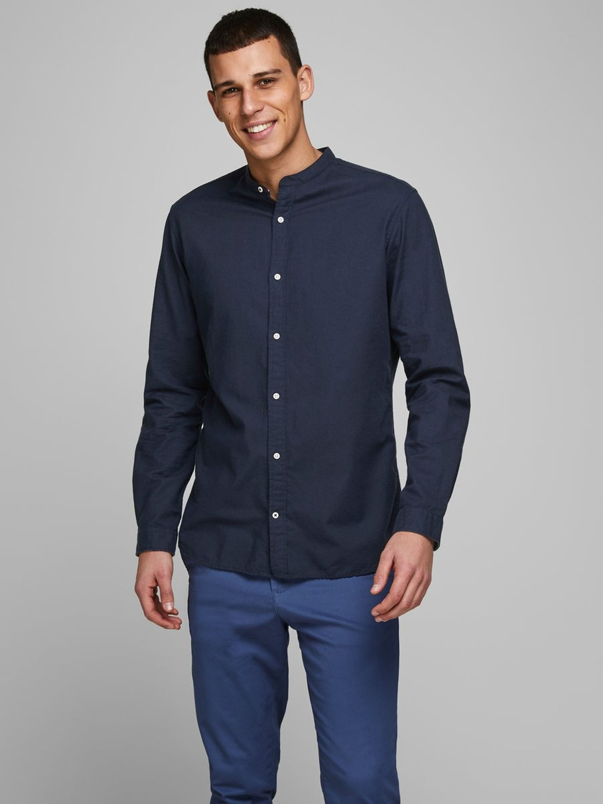 Сорочка 12163856Navy Jack&Jones L Темно-синій 12163856Navy