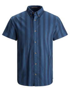 Сорочка JORTOM SHIRT SS 12187609 Navy Blazer Jack&Jones L Темно-синій 12187609NAVYBLAZER