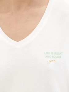 Футболка 1035853-10315 Tom Tailor L Білий 1035853-10315