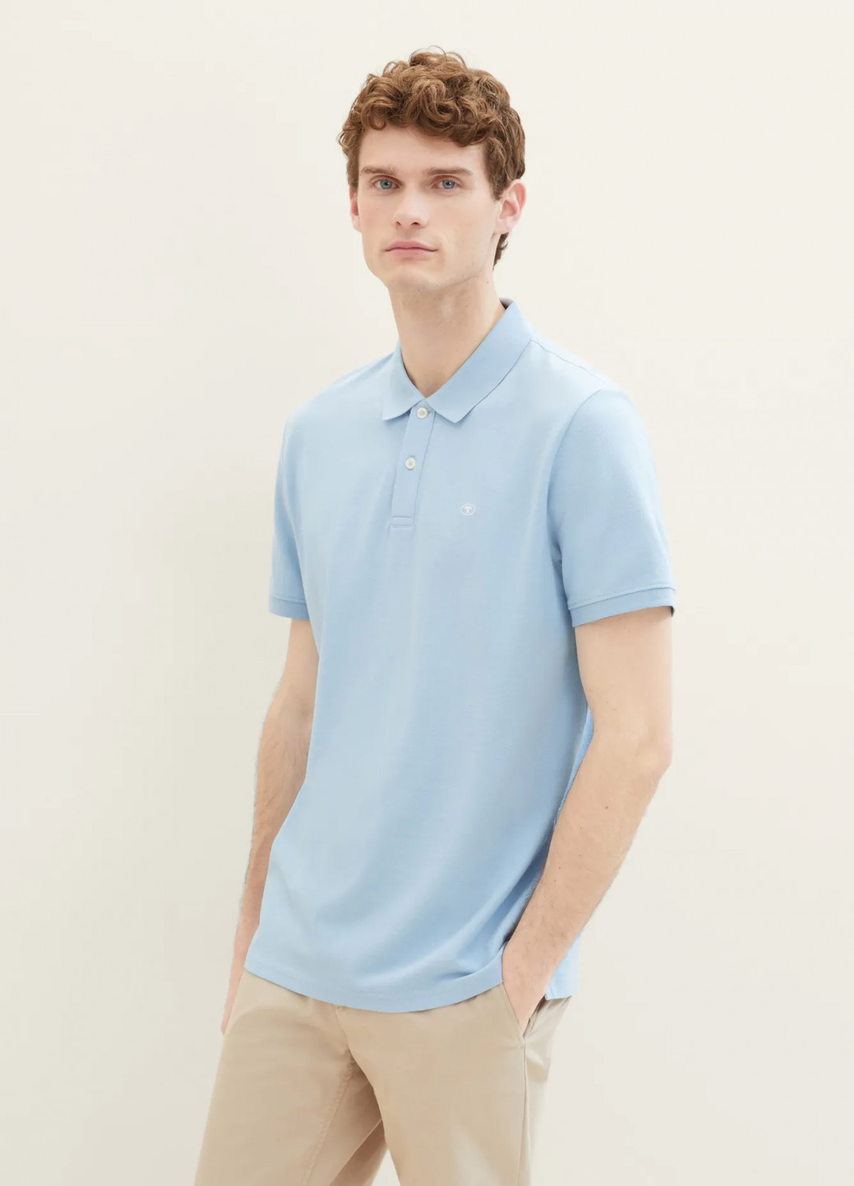 Футболка поло Basic Polo Shirt 1031006-32245 Tom Tailor L Блакитний 1031006-32245