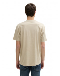 Футболка Men's Denim Slim Fit T-Shirt 1037655-35723 Tom Tailor L Бежевий 1037655-35723