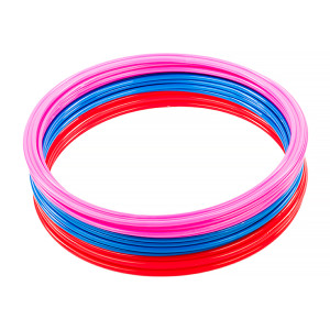 Кільця спортивні 12 шт (4 Червоні+4 Сині+4 Рожеві) AVK3-610-463-600