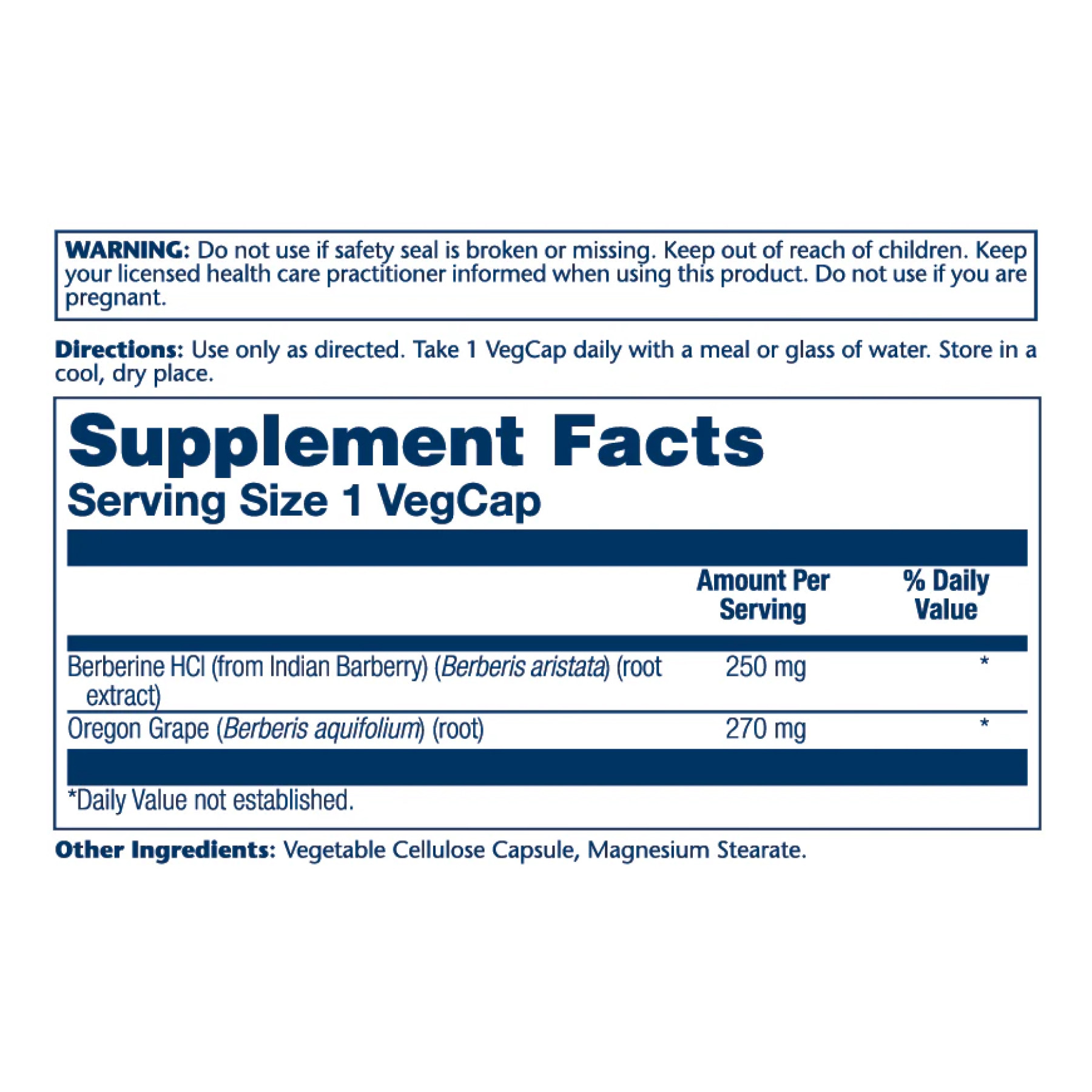 Капсули Solaray Berberine with Oregon Grape - 60 vcaps 2023-10-2408