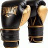 Рукавиці боксерські EVERLAST POWERLOCK 2R TRAINING GLOVE чорний, золотий Уні 16 унцій (P00002665) P00002665