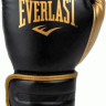 Рукавиці боксерські EVERLAST POWERLOCK 2R TRAINING GLOVE чорний, золотий Уні 16 унцій (P00002665) P00002665