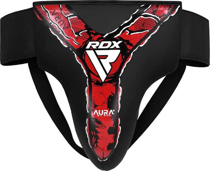 Захист паху RDX GROIN GUARD NEW AURA F17 чорний, чероний Уні L GDR-F17BR
