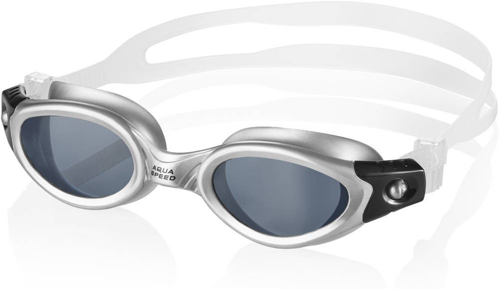 Окуляри для плавання Aqua Speed PACIFIC 3361 сріблястий, прозорий Уні OSFM 015-26