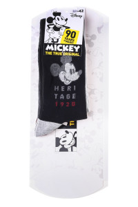 Шкарпетки MICKEY ECRITURE DANS MICKEY/ALL OVER DE MICKEY/TET сірий, чорний Діт 39-42 93154162-1
