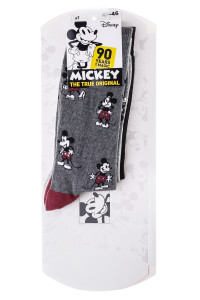 Шкарпетки MICKEY ECRITURE DANS MICKEY/ALL OVER DE MICKEY/TET сірий, чорний Діт 39-42 93154162-1