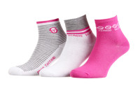 Шкарпетки Sergio Tacchini 3-pack рожевий, білий Жін 36-41 13150194-2