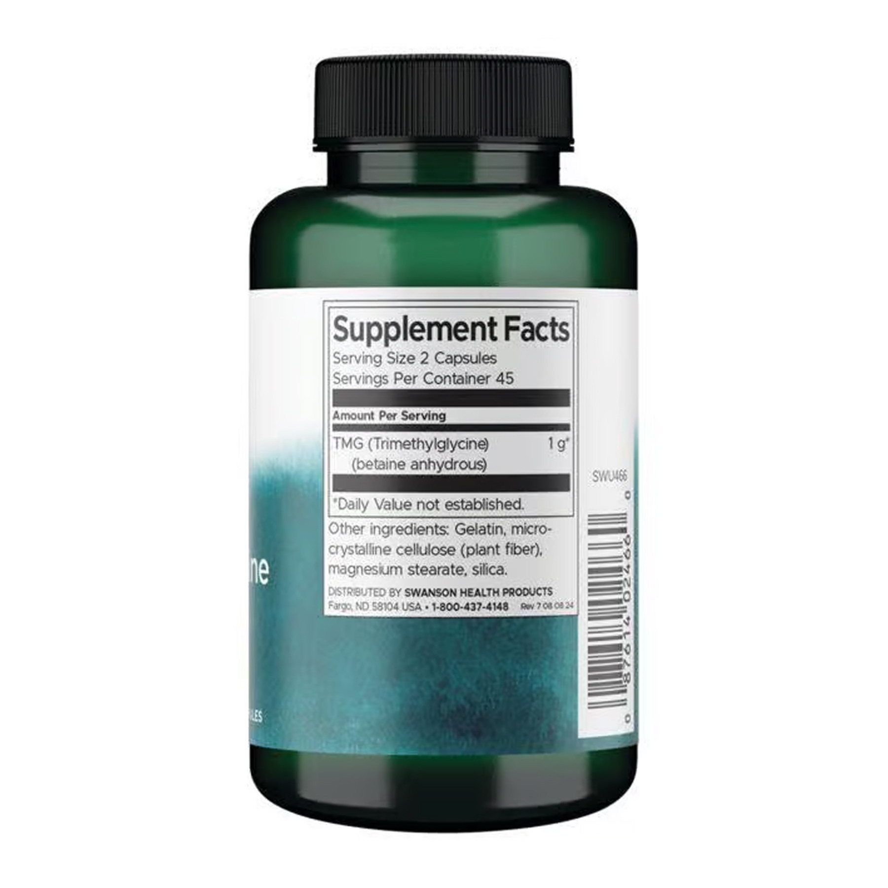 Капсули Swanson Tmg Trimethylglycine 500mg - 90 caps 2023-10-5858