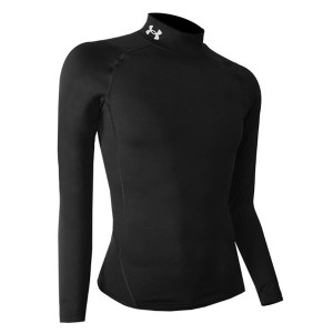 Лонгслів UA HG Armour Comp Mock LS чорний Чол LG DT-1369606-001, Цвет чорний, Размер (Европа) - LG DT-1369606-001