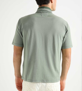 Футболка C.P. Company Tacting Piquet Zipped Polo Shirt Duck Green 16CMPL176A006263G-649