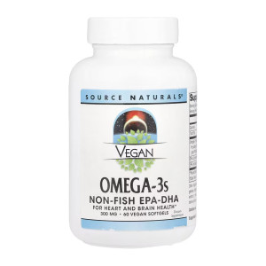 Софт гелеві капсули Source Naturals Vegan Omega-3s EPA-DHA 300mg - 60 softgels 2023-10-4330