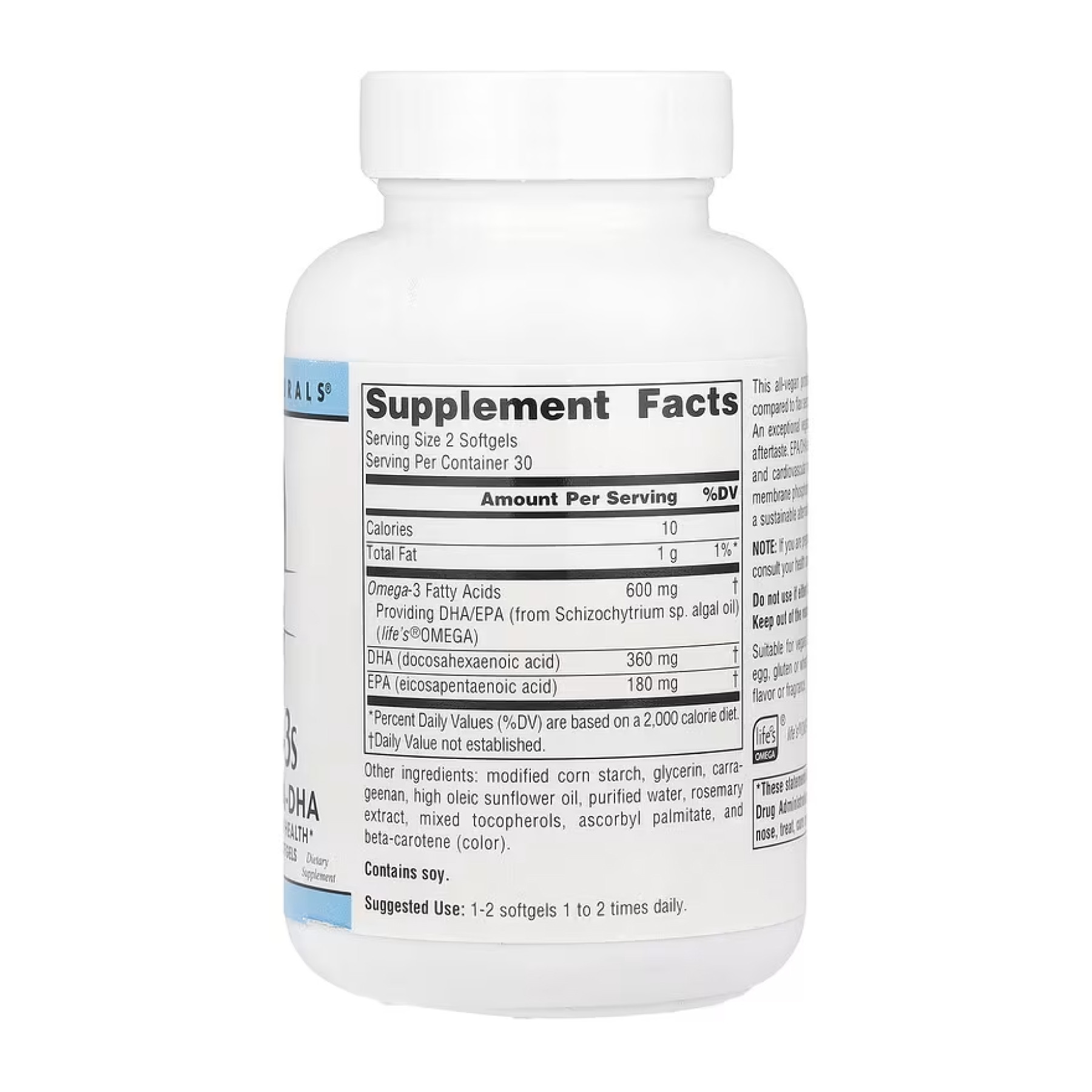 Софт гелеві капсули Source Naturals Vegan Omega-3s EPA-DHA 300mg - 60 softgels 2023-10-4330