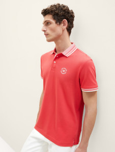 Поло 1035575-31045 Tom Tailor L Червоний 1035575-31045