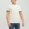 Поло JPRBLUWIN MAO POLO SS SN 12171658-Cloud Dancer-Fit:REG / WHISPER WHITE Jack&Jones L Білий 12171658-CLOUD DANCER-FIT