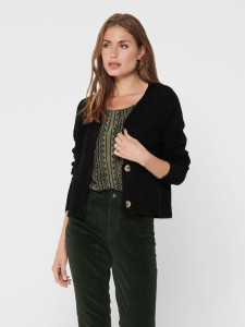 Кардиган ONLCAROL L/S CARDIGAN KNT NOOS 15196734-Black ONLY L Чорний 15196734-BLACK