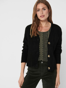 Кардиган ONLCAROL L/S CARDIGAN KNT NOOS 15196734-Black ONLY L Чорний 15196734-BLACK