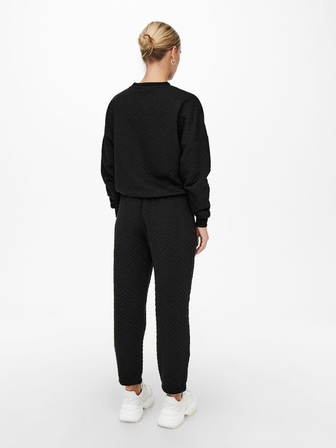 Толстовка ONLSQUARE L/S STRING O-NECK CC SWT 15234269-Black ONLY M Чорний 15234269-Black