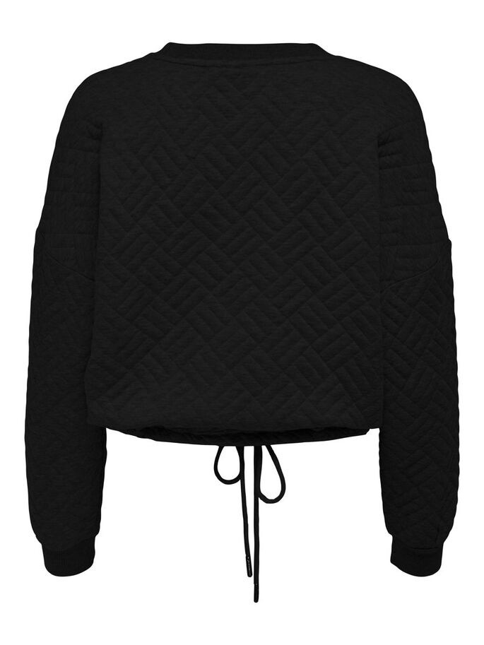 Толстовка ONLSQUARE L/S STRING O-NECK CC SWT 15234269-Black ONLY M Чорний 15234269-Black