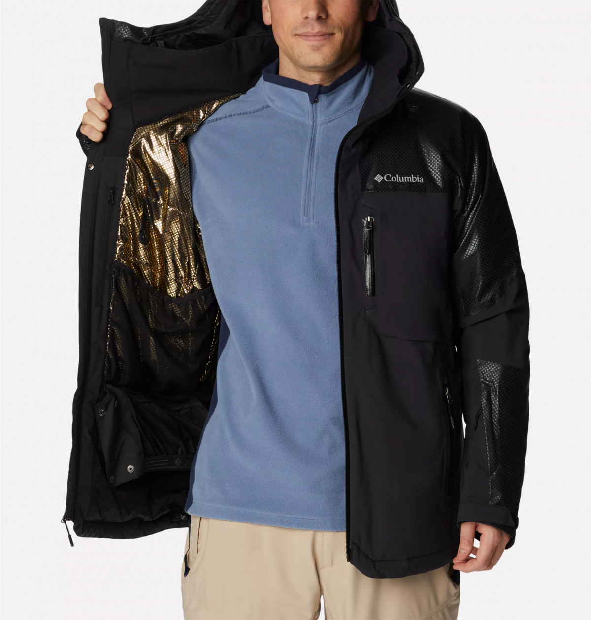 Куртка SNOW SLAB BLACK DOT 2008071-010 Columbia S Чорний 2008071-010