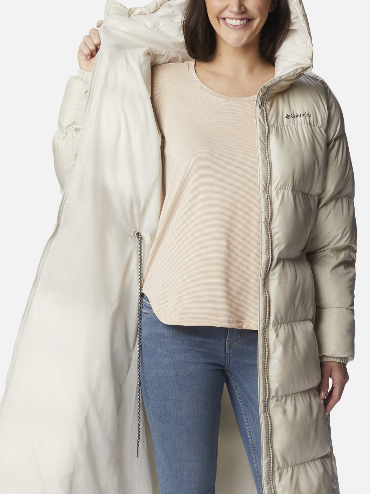 Пальто утеплене Puffect™ II Long Jacket 2088451CLB-278 Columbia L (48) Бежевий 2088451CLB-278