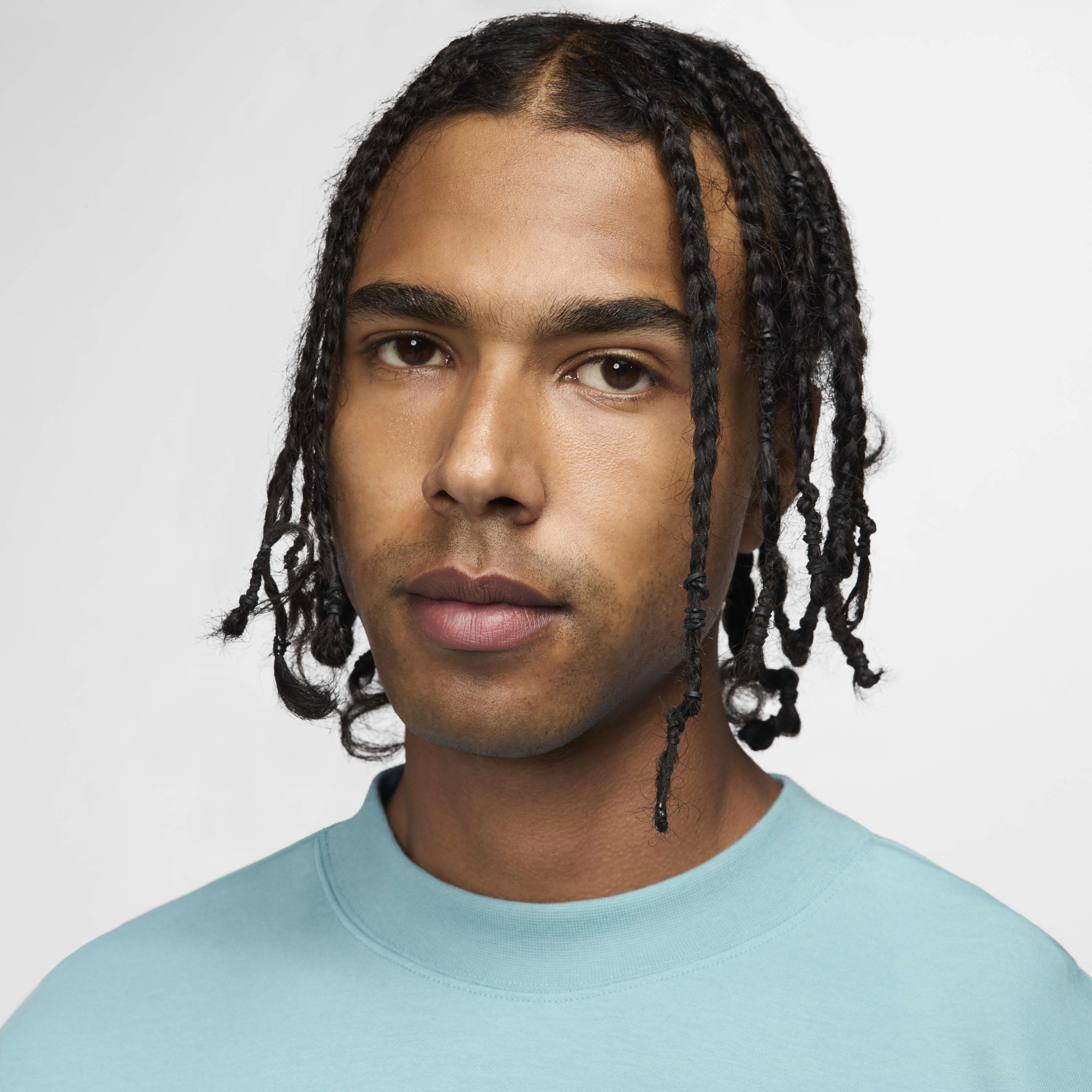 Футболка чоловіча Nike Tech Fleece Short-Sleeve Top Light Blue FZ7581-464